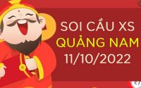 Soi cầu xổ số Quảng Nam ngày 11/10/2022 thứ 3 hôm nay